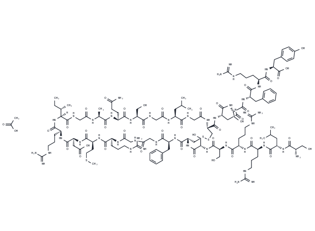 Atrial Natriuretic Peptide (ANP) (1-28), human, porcine Acetate Chemical Structure