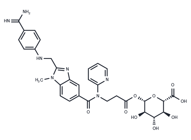 Dabigatran Acyl-β-D-Glucuronide Chemical Structure