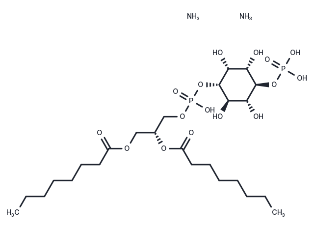 PtdIns-(4)-P1 (1,2-dioctanoyl) (ammonium salt) Chemical Structure