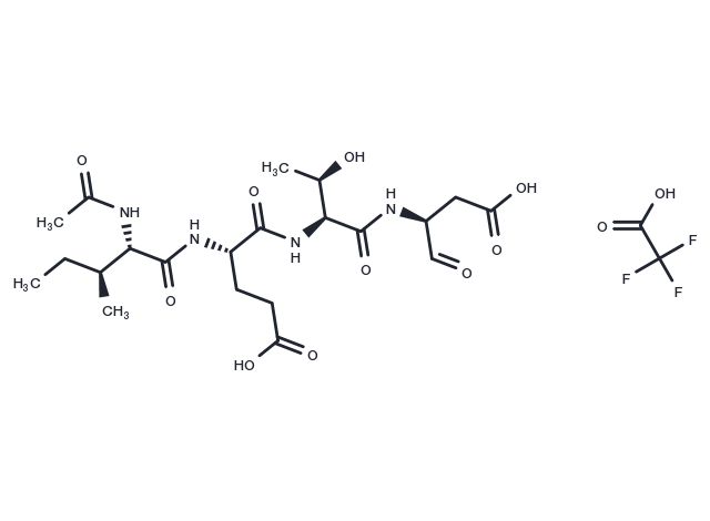 Ac-IETD-CHO TFA Chemical Structure
