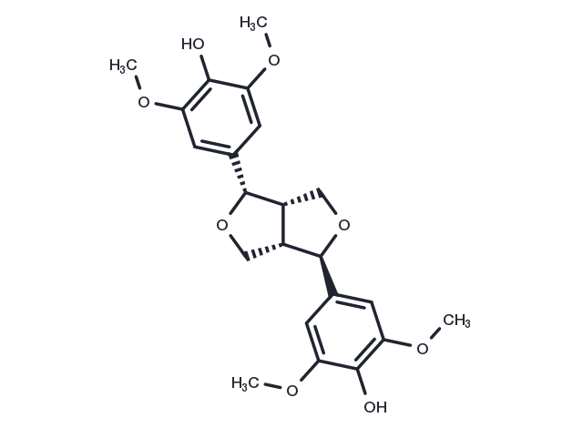 (-)-Episyringaresinol Chemical Structure