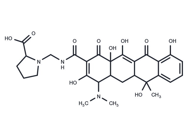 Prolinomethyltetracycline Chemical Structure
