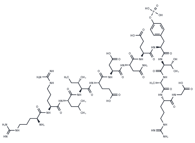 pp60 (v-SRC) Autophosphorylation Site, Phosphorylated Chemical Structure