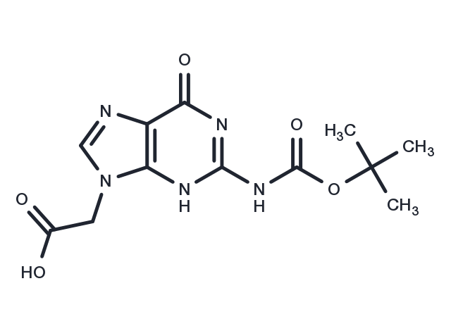 N2-Boc-guanine-9-acetic  acid Chemical Structure