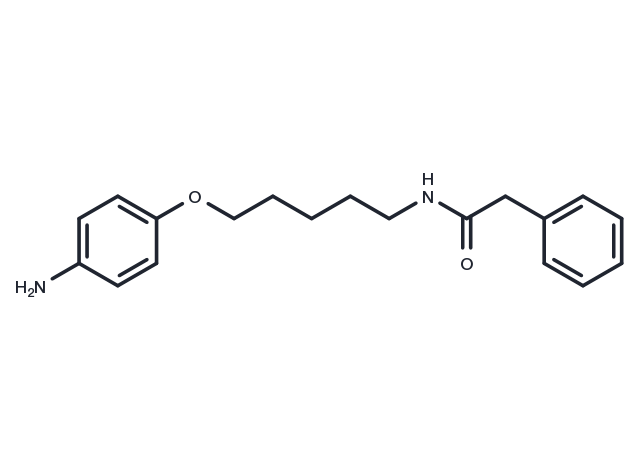 Acetamide, N-(5-(p-aminophenoxy)pentyl)-2-phenyl- Chemical Structure