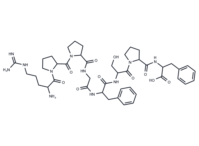 [Des-Arg9]-Bradykinin Chemical Structure