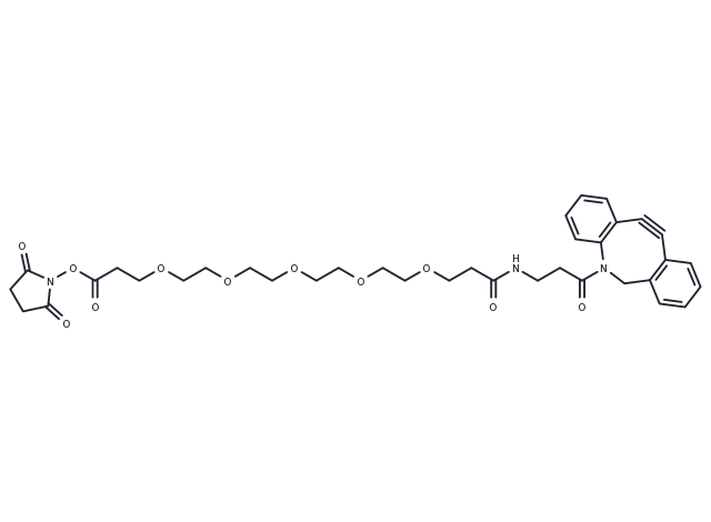 DBCO-NHCO-PEG5-NHS ester Chemical Structure