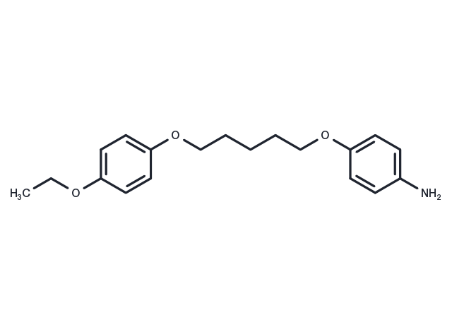 Aniline, p-(5-(p-ethoxyphenoxy)pentyloxy)- Chemical Structure