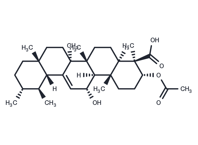 3-O-Acetyl-11-hydroxy-beta-boswellic acid Chemical Structure