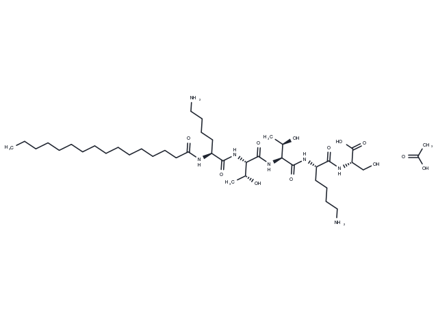 Matrixyl Acetate(214047-00-4 free base) Chemical Structure