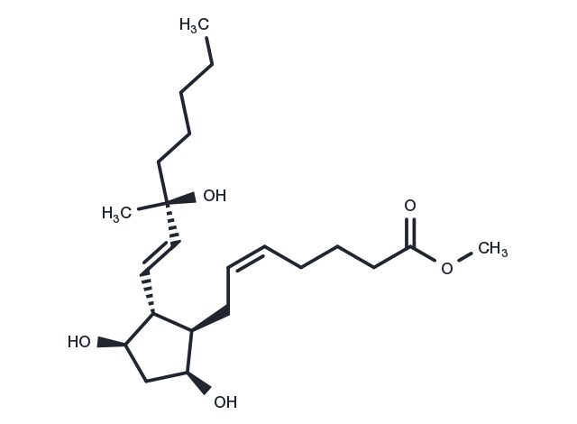 15(S)-15-methyl Prostaglandin F2α methyl ester Chemical Structure
