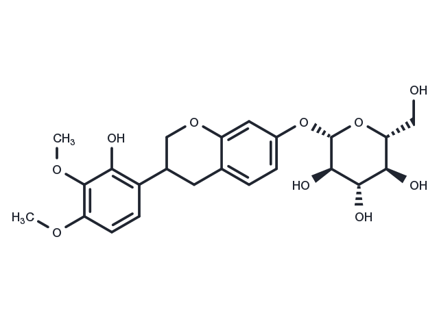 7,2′-Dihydroxy-3′,4′-dimethoxyisoflavan 7-O-β-D-glucoside