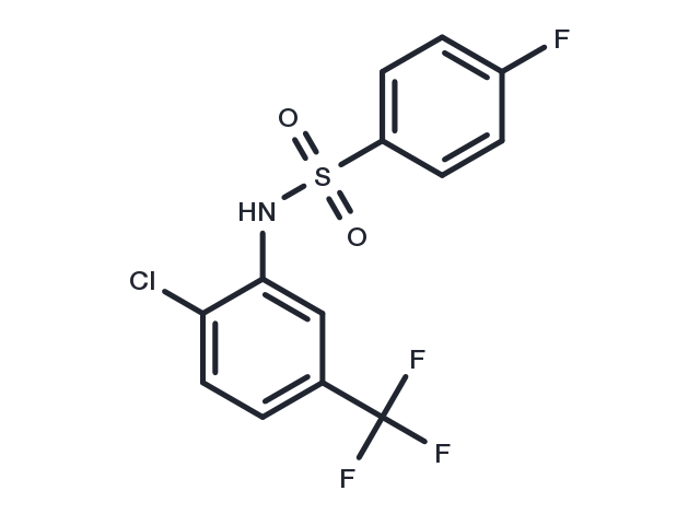 Benzenesulfonamide, N-(2-chloro-5-(trifluoromethyl)phenyl)-4-fluoro- Chemical Structure