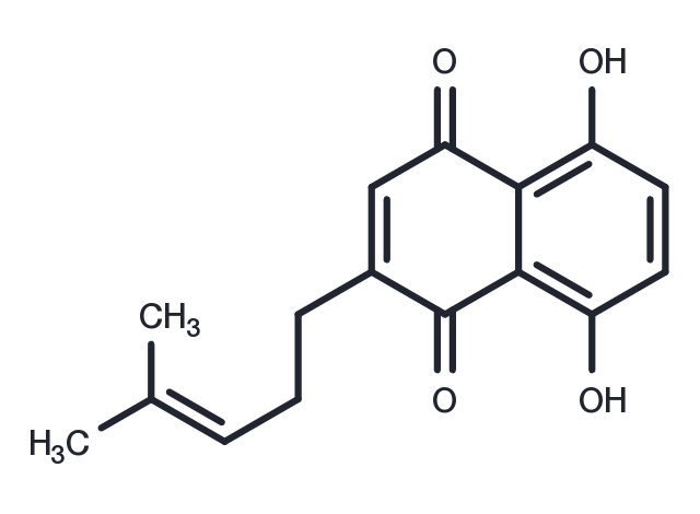 Deoxyshikonin Chemical Structure