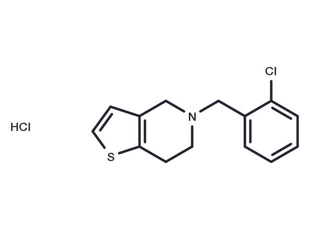 Ticlopidine hydrochloride Chemical Structure