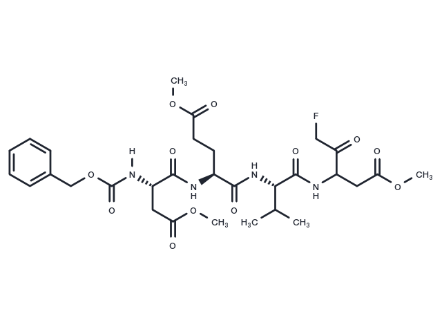 Z-DEVD-FMK Caspase-3 Inhibitor Chemical Structure