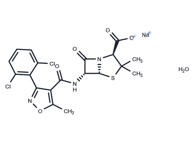 Dicloxacillin Sodium hydrate Chemical Structure
