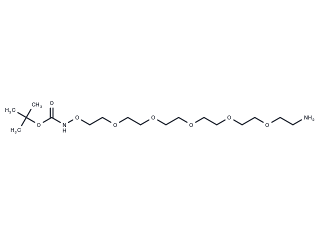 Boc-Aminooxy-PEG5-amine Chemical Structure