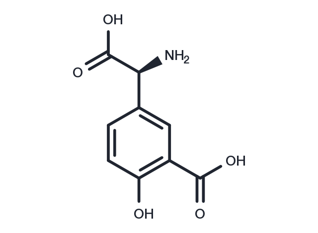 (S)-3-Carboxy-4-hydroxyphenylglycine Chemical Structure