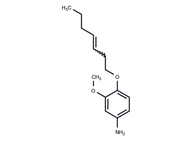 m-Anisidine, 4-(3-heptenyloxy)- Chemical Structure