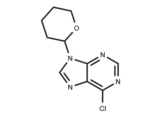 6-Chloro-9-(tetrahydro-2-pyranyl)purine Chemical Structure
