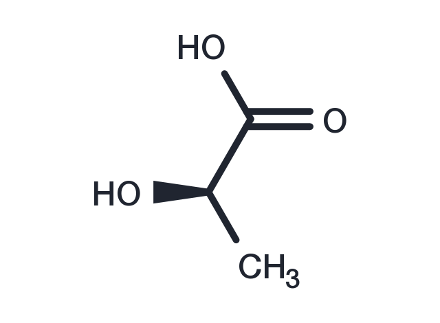 D-(-)-Lactic acid Chemical Structure