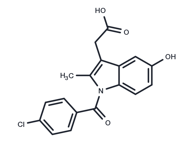 5-hydroxy Indomethacin Chemical Structure