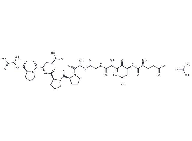 Beta-Lipotropin (1-10), porcine Acetate Chemical Structure