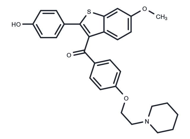 Raloxifene 6-Monomethyl Ether Chemical Structure