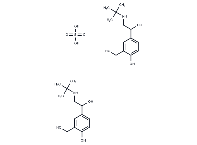 Salbutamol hemisulfate Chemical Structure