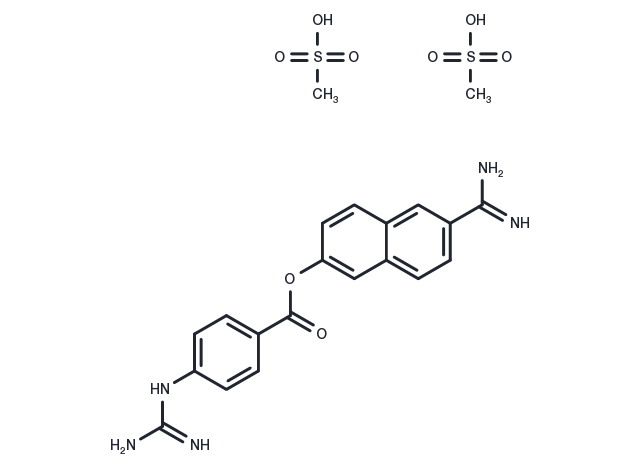 Nafamostat mesylate Chemical Structure