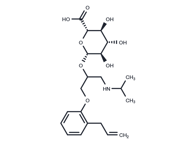 Alprenolol glucuronide Chemical Structure