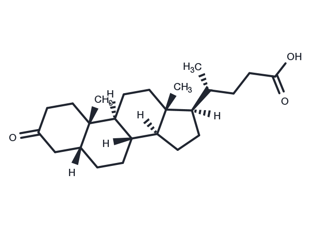 3-Oxo-5β-cholanoic acid Chemical Structure