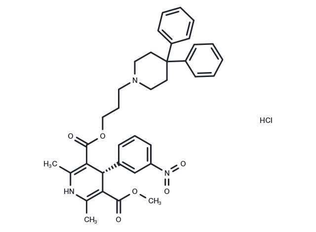 R-(-)-Niguldipine hydrochloride Chemical Structure