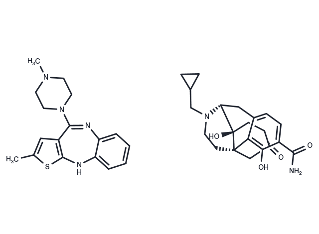 Olanzapine/Samidorphan Chemical Structure