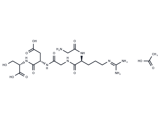 Gly-Arg-Gly-Asp-Ser acetate(96426-21-0 free base) Chemical Structure