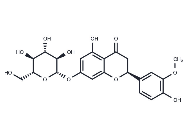 Homoeriodictyol 7-O-β-D-glucoside Chemical Structure