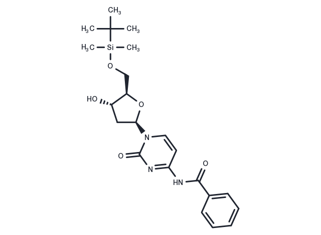 5-O-TBDMS-N4-Benzoyl-2-deoxycytidine Chemical Structure