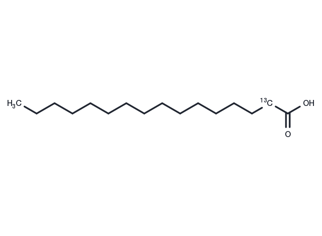 Palmitic acid-13C Chemical Structure