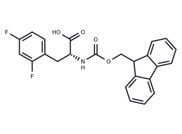 N-[(9H-Fluoren-9-ylmethoxy)carbonyl]-2,4-difluoro-D-phenylalanine Chemical Structure