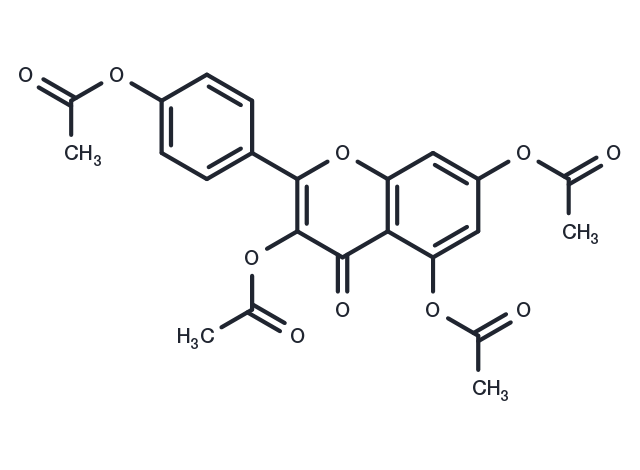 Kaempferol tetraacetate Chemical Structure