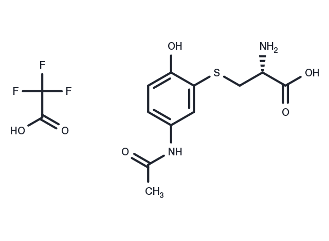 3-Cysteinylacetaminophen (trifluoroacetate salt) Chemical Structure