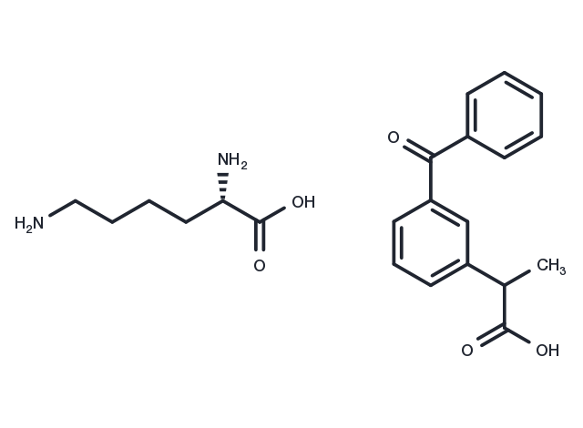 Ketoprofen lysine salt Chemical Structure