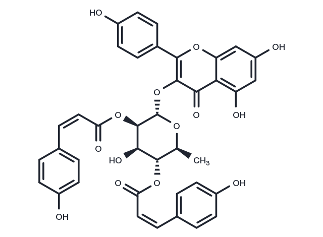 2'',4''-Di-O-(Z-p-coumaroyl)afzelin Chemical Structure