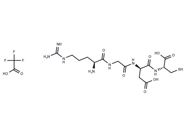 Arg-Gly-Asp-Cys TFA Chemical Structure