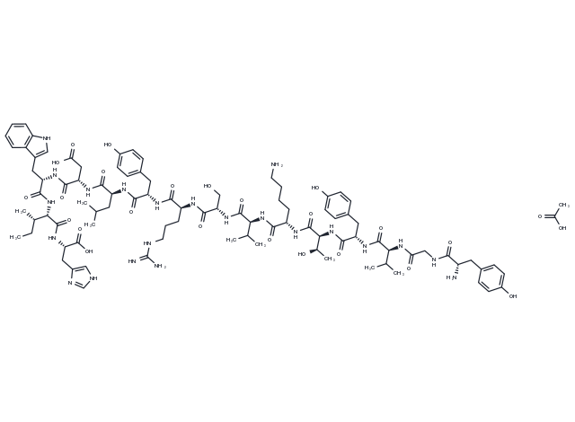 Activated Protein C (390-404), human acetate Chemical Structure