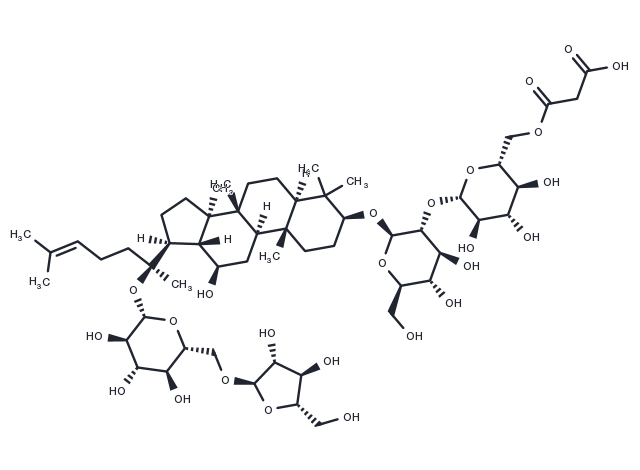 Malonylginsenoside Rc Chemical Structure