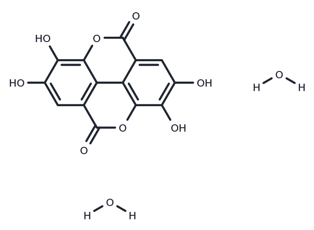 Ellagic Acid Dihydrate Chemical Structure