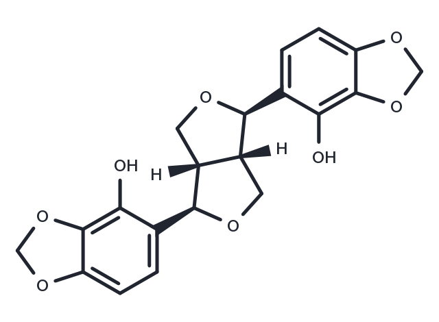 (-)-Sesamin 2,2'-diol Chemical Structure