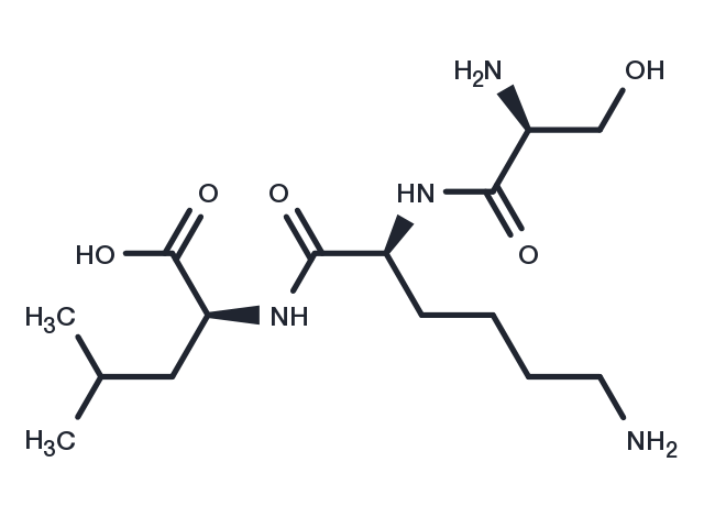 Seryl-lysyl-leucine Chemical Structure